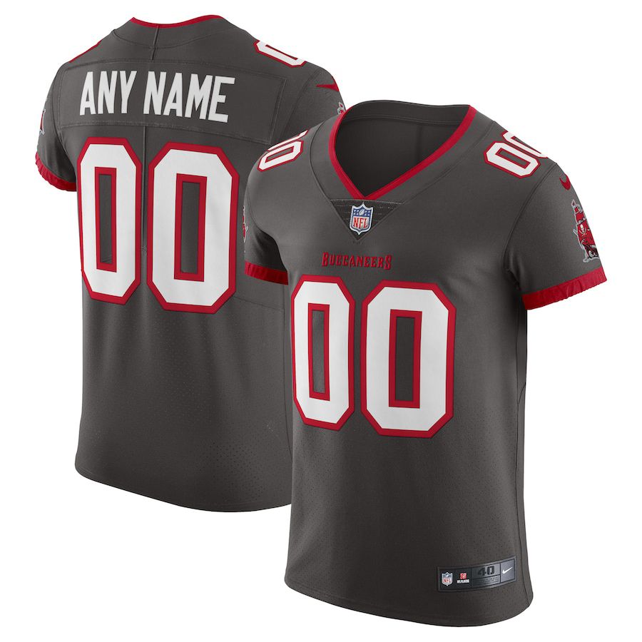 Men Tampa Bay Buccaneers Nike Pewter Vapor Untouchable Elite Custom Alternate NFL Jersey